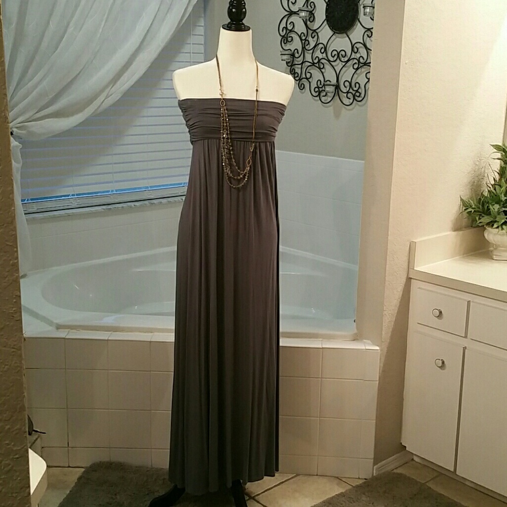 Grey Maxi Dress Soft Knit size XS